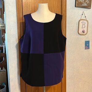 Mary McFadden Purple/Back Top - Women’s Size 20W